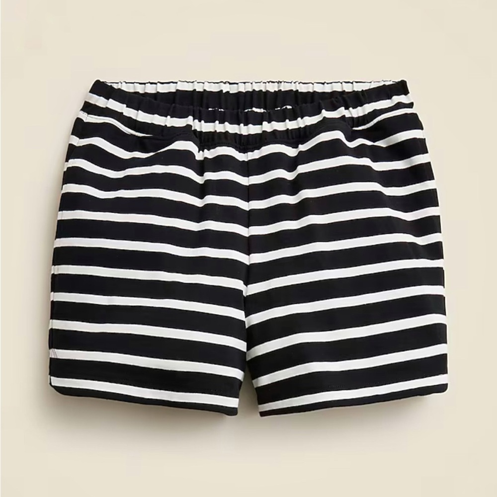 J. Crew Black and White Striped Women's Shorts